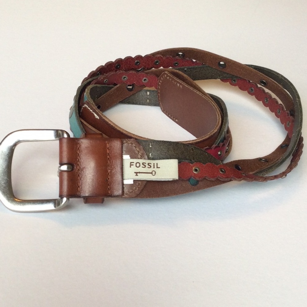 FOSSIL BELT BRAIDED MULTICOLORED - Picture 3 of 7